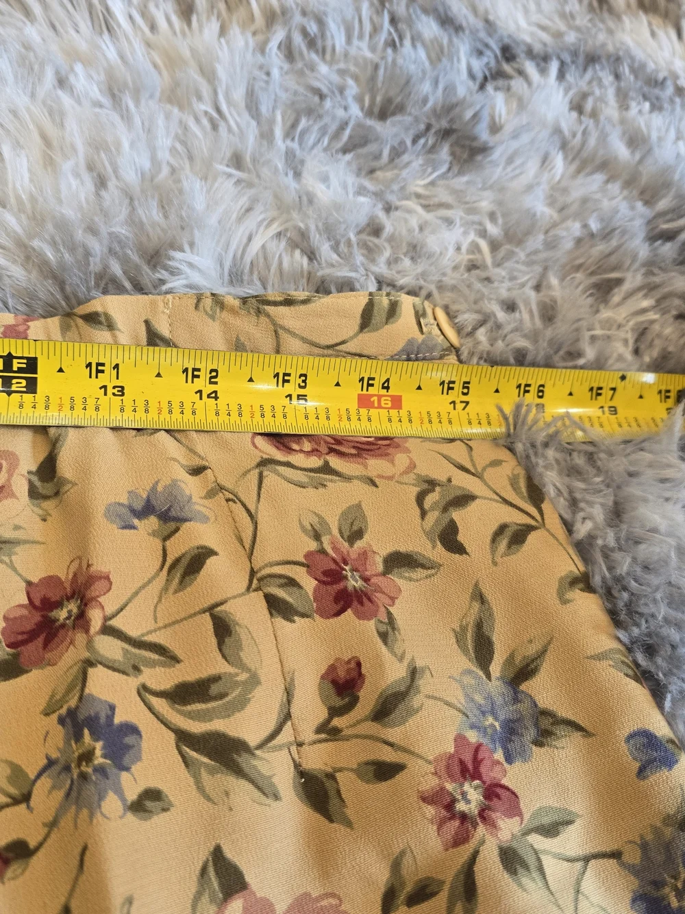 Talbots Vintage Floral Midi Skirt Size 12